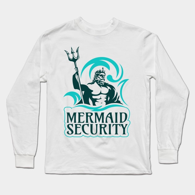 Mermaid Security Long Sleeve T-Shirt by LotusTee